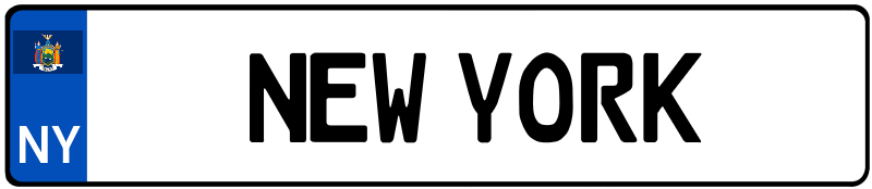 New York Euro License Plate – Germanplateguy