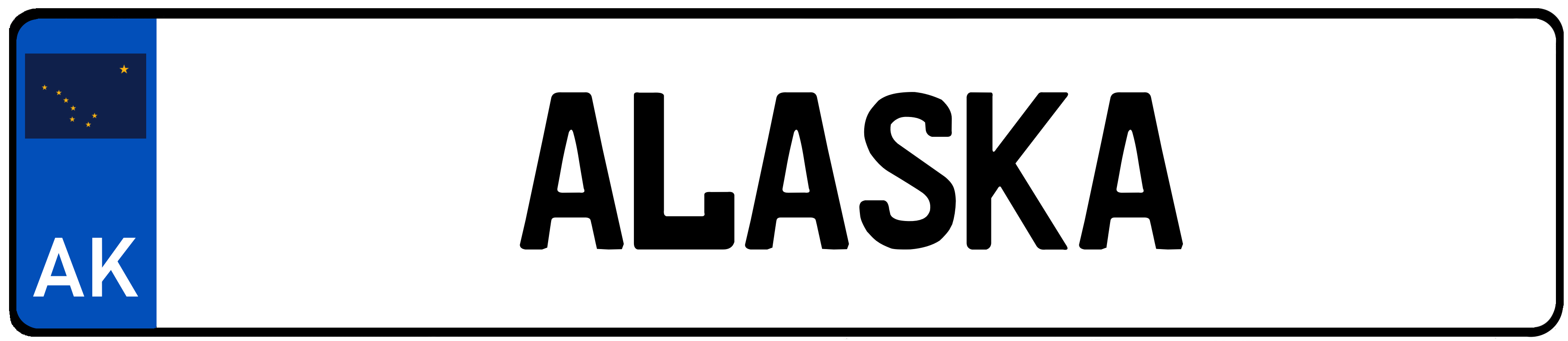 Alaska European License Plate – GermanPlateGuy