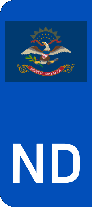 North Dakota Euro Flag